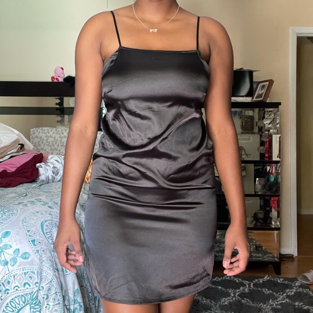 Satin Mini Dress